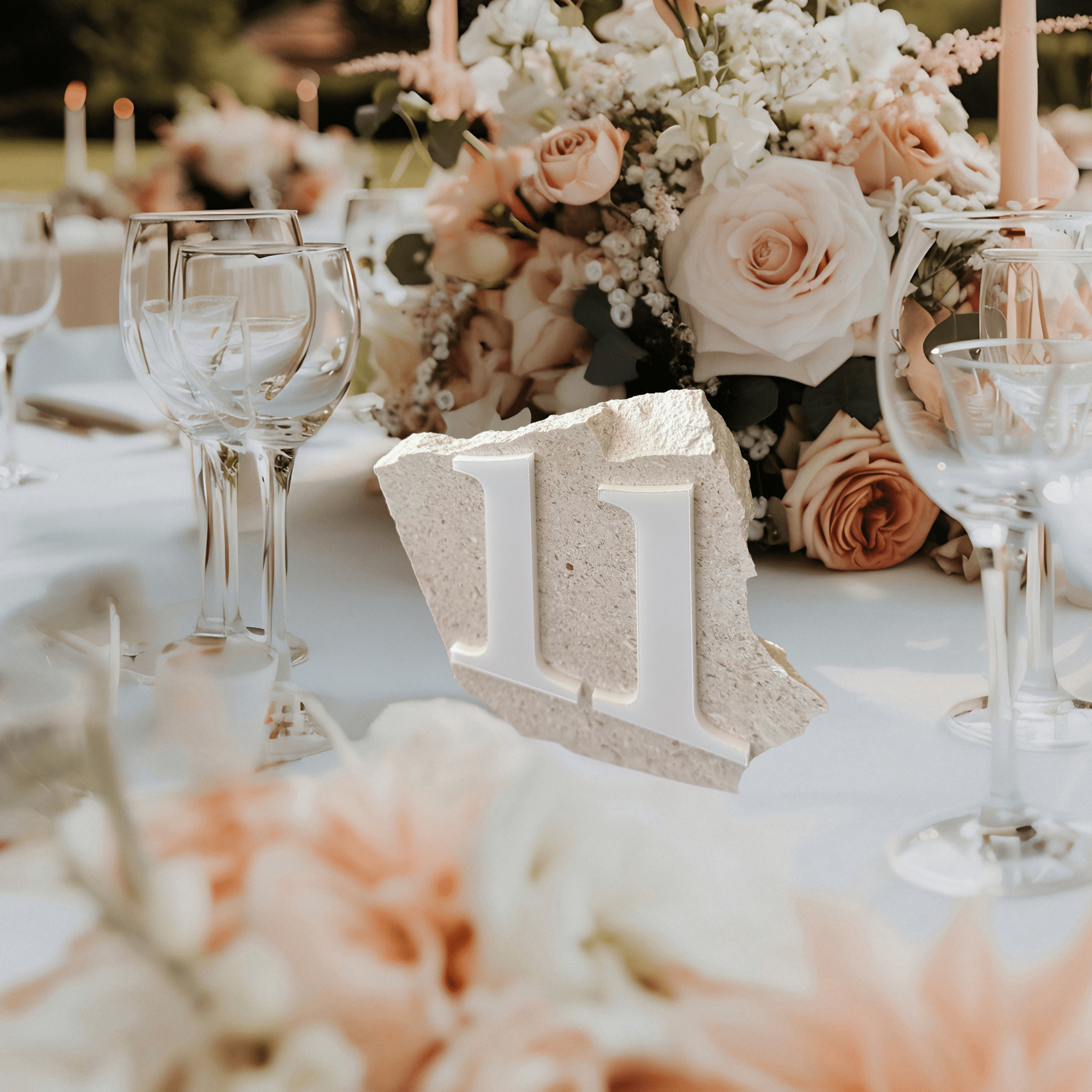 brojevi za stolove za vjenčanje